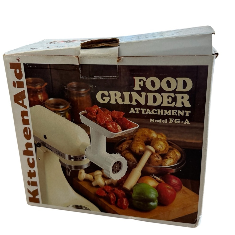 KitchenAid vintage food grinder attachment model FG-A original box